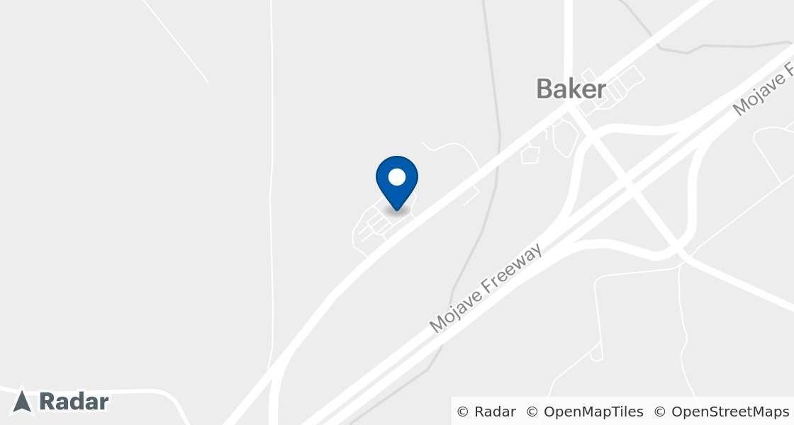 Map of Dairy Queen Location:: 71808 W Baker Blvd, Baker, CA, 92309